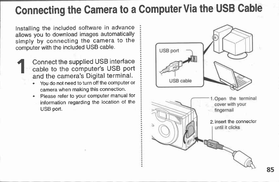 Rotating images in the display, Press the menu button | Canon A100 User Manual | Page 85 / 164
