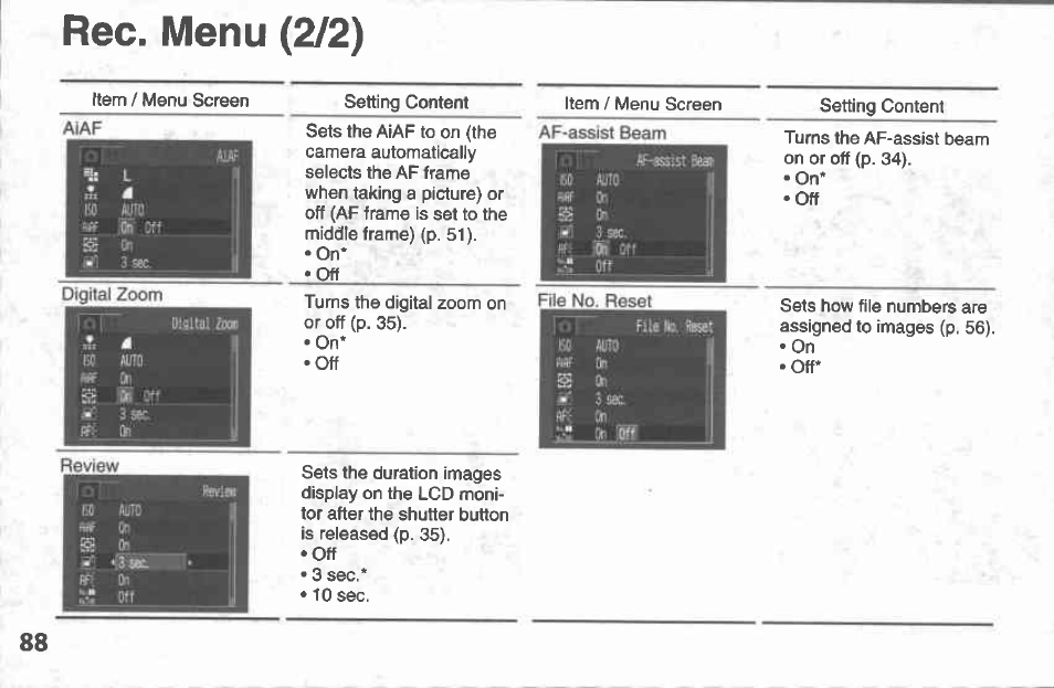 Protecting images sd, Protecting images | Canon A100 User Manual | Page 88 / 164
