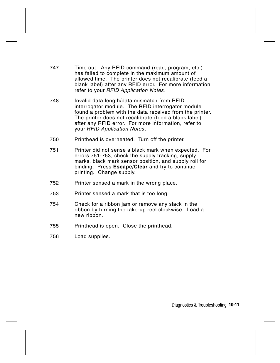 Paxar Monarch 9855 RFID Printer User Manual | Page 107 / 124