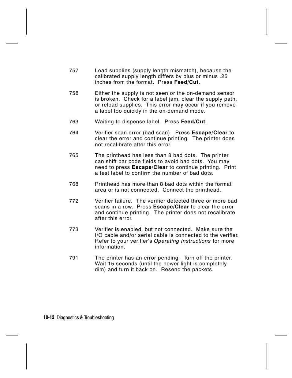 Paxar Monarch 9855 RFID Printer User Manual | Page 108 / 124