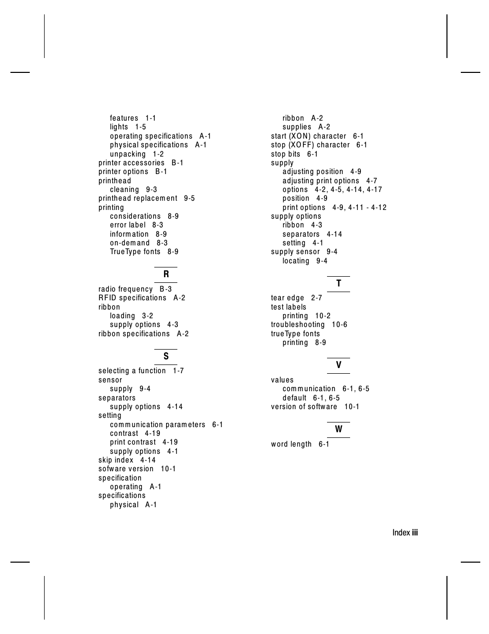 Paxar Monarch 9855 RFID Printer User Manual | Page 121 / 124