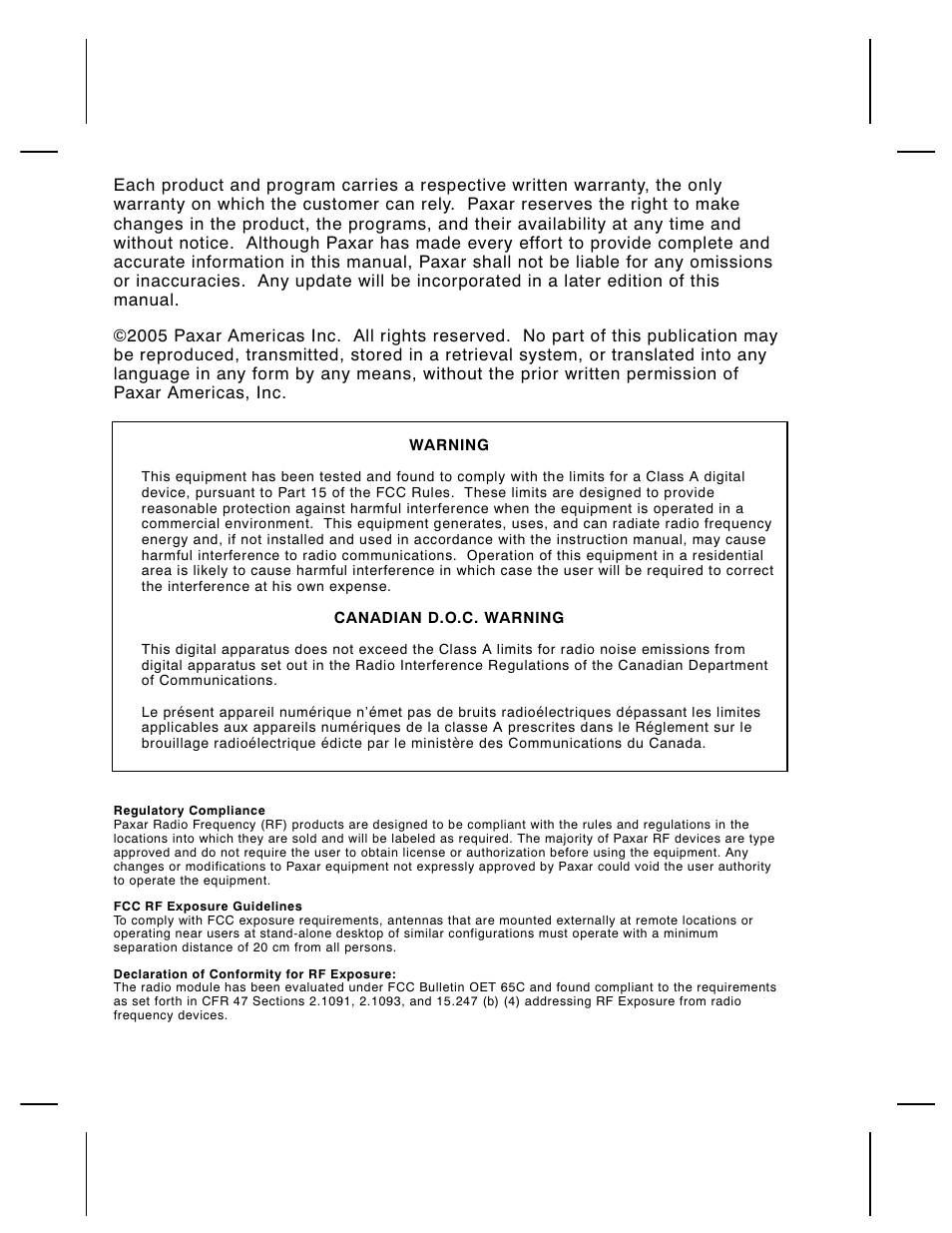 Paxar Monarch 9855 RFID Printer User Manual | Page 2 / 124