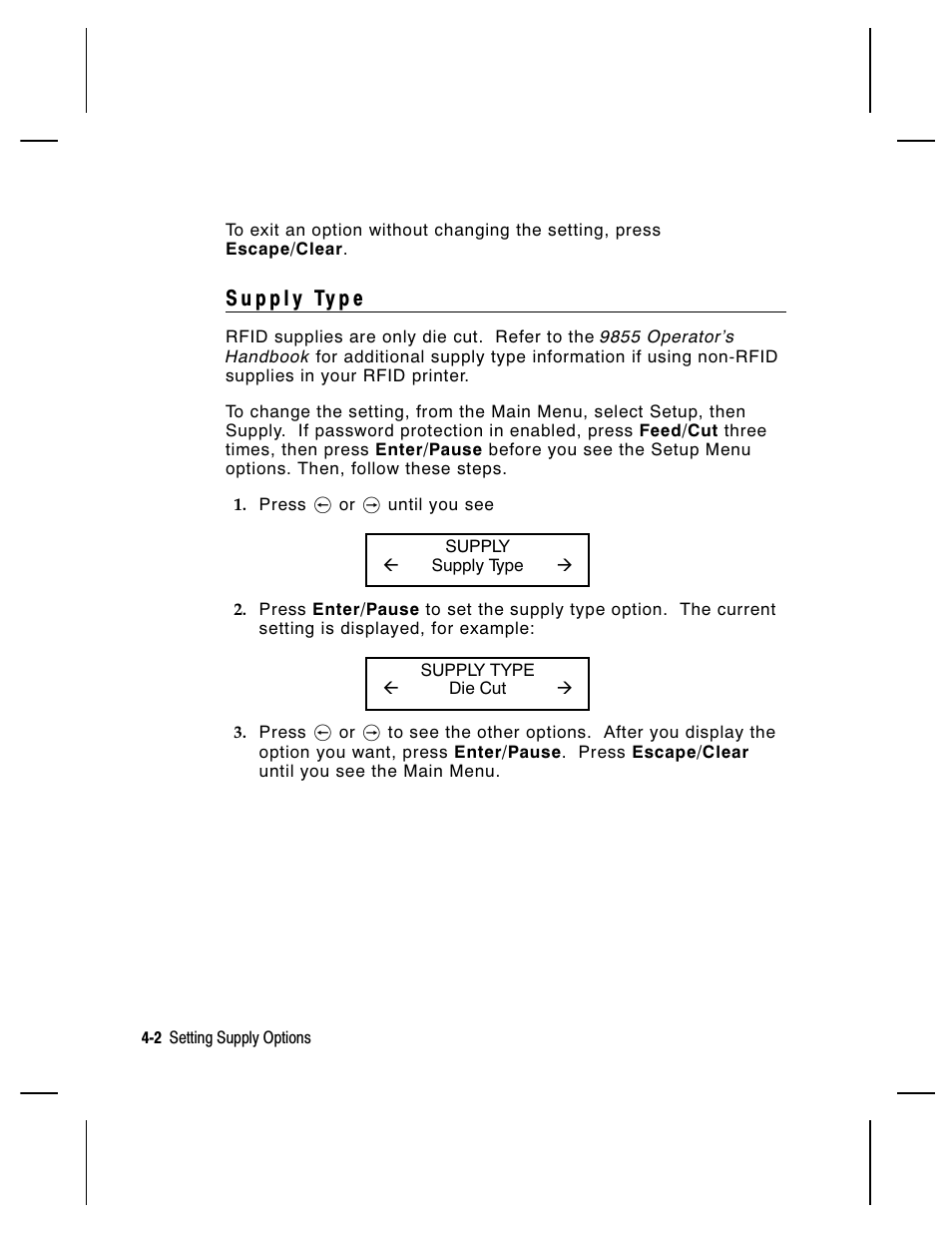 Paxar Monarch 9855 RFID Printer User Manual | Page 32 / 124