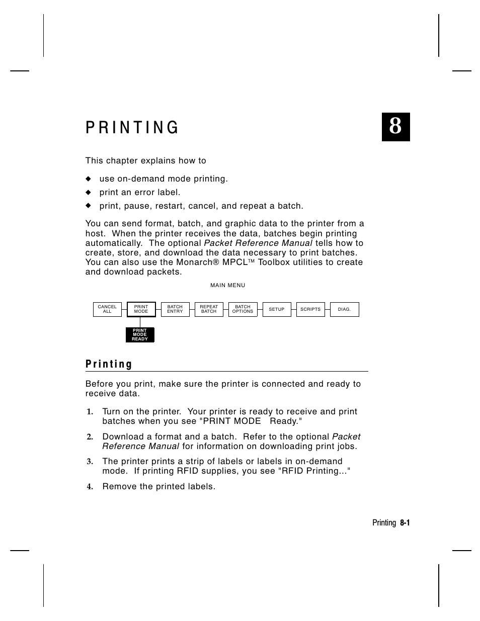 Paxar Monarch 9855 RFID Printer User Manual | Page 79 / 124