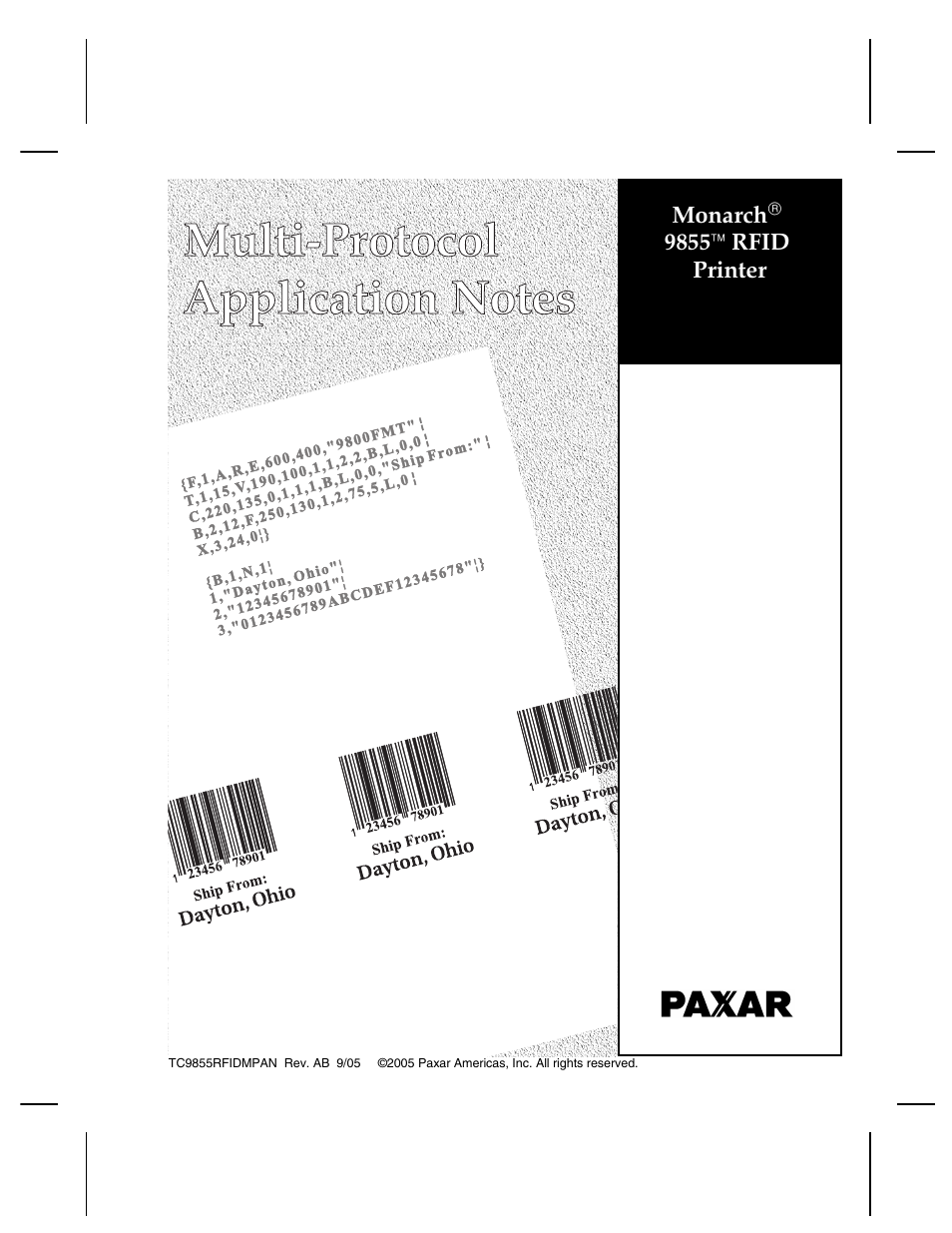 Avery Dennison 9850 RFID Multi-Protocol User Manual | 52 pages