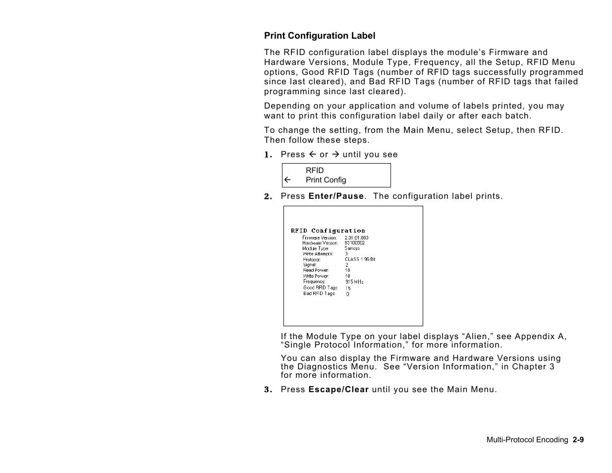 Avery Dennison 9850 RFID Multi-Protocol User Manual | Page 21 / 52