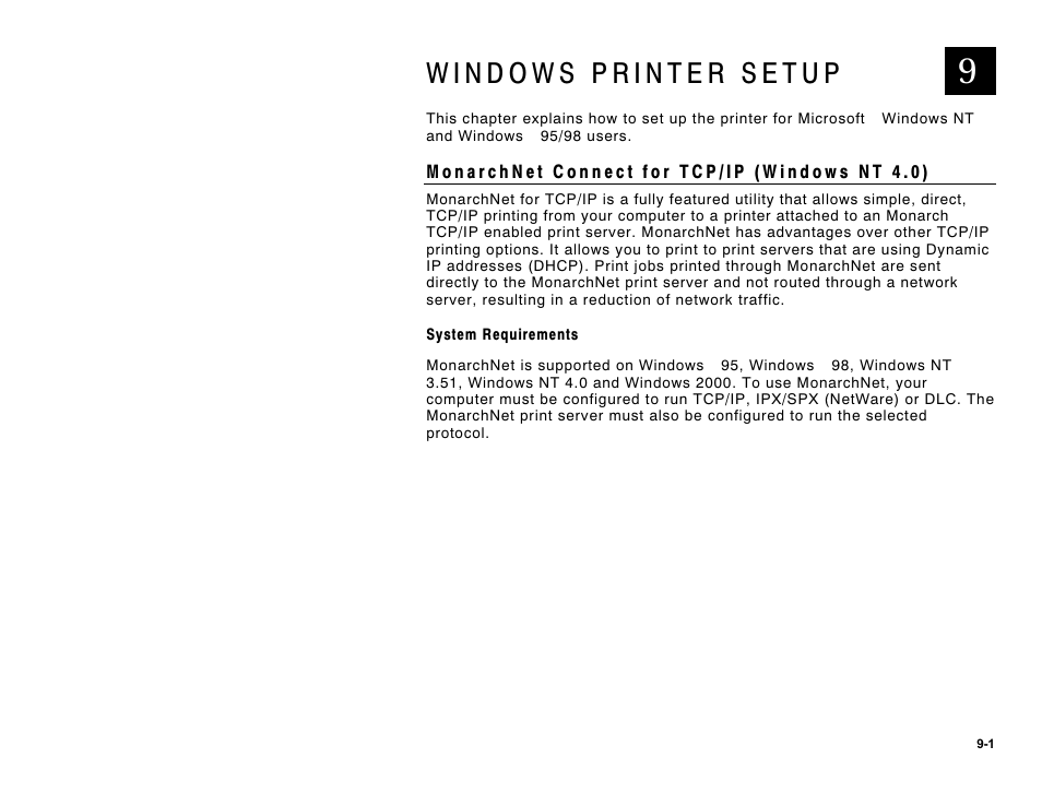 Windows printer setup -1 | Avery Dennison 9840 Technical Reference Manual User Manual | Page 165 / 200