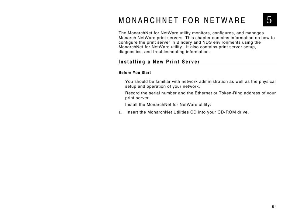 Monarchnet for netware -1 | Avery Dennison 9840 Technical Reference Manual User Manual | Page 83 / 200