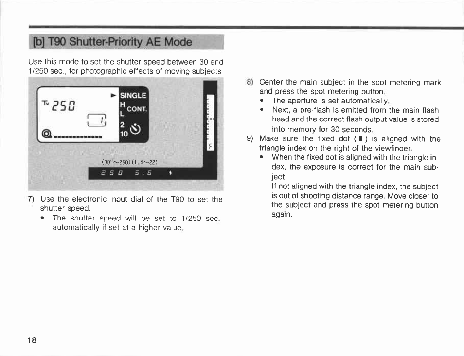 A] t90 program ^ mode | Canon 300 TL User Manual | Page 18 / 74