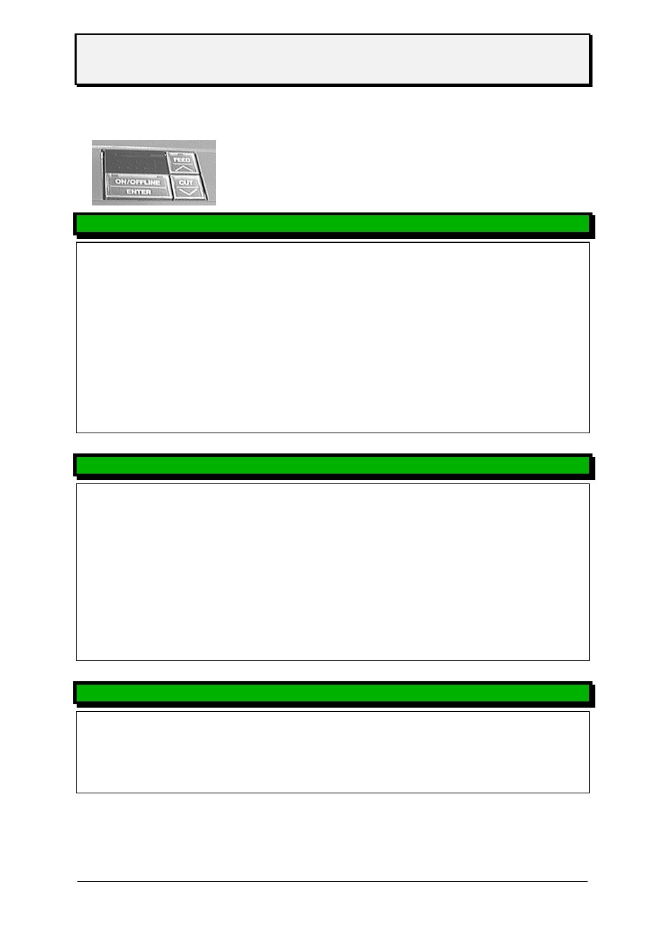 Modes of operation - offline, Offline mode, Status message | Avery Dennison TTX 450 User Manual | Page 24 / 40