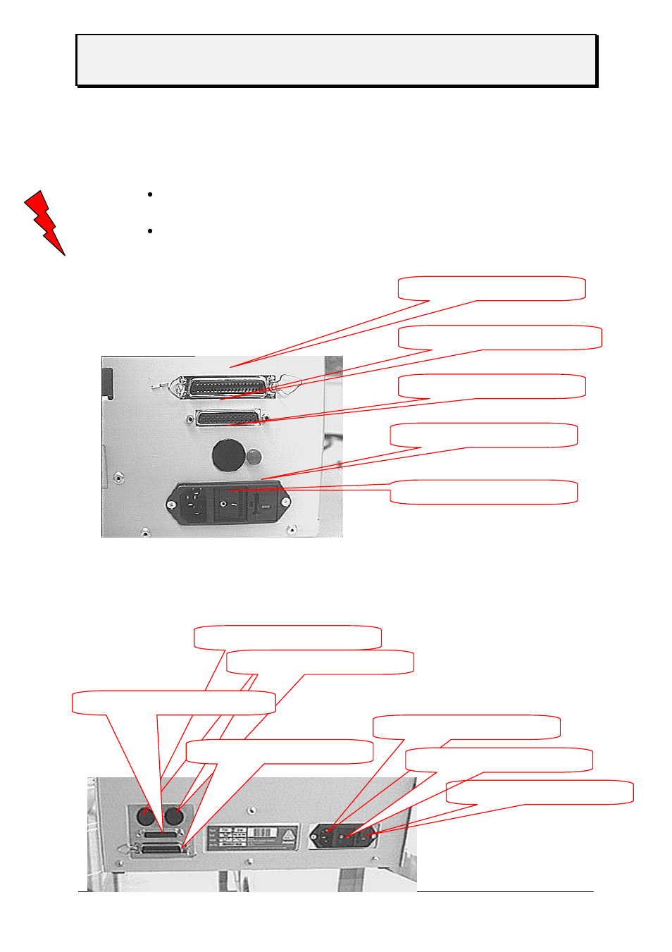 Set - up and connection of printer, Connections ttx, Connections -tdi | Avery Dennison TTX 450 User Manual | Page 6 / 40