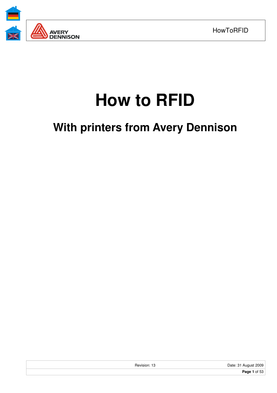 Avery Dennison RFID User Manual | 53 pages