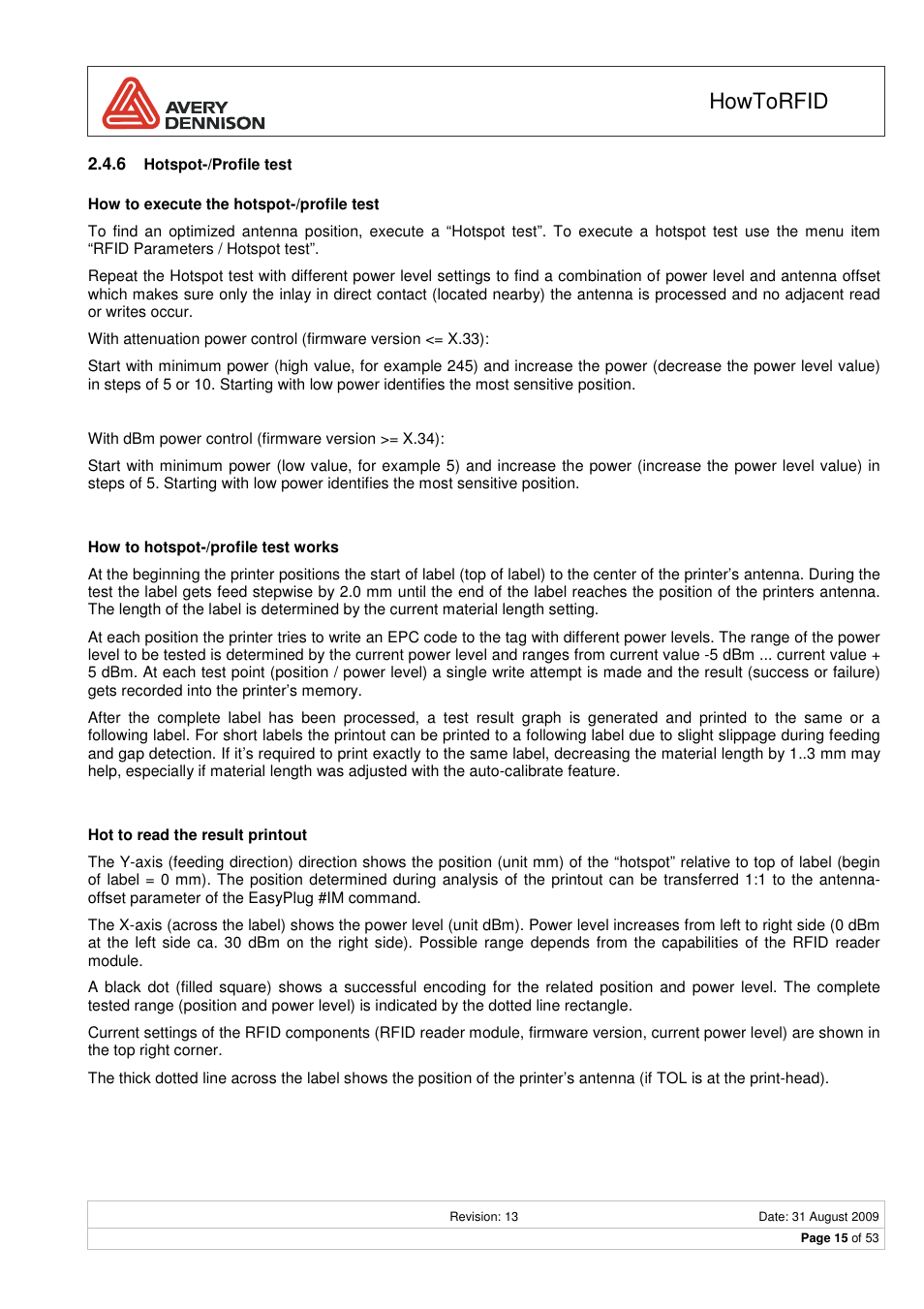Howtorfid | Avery Dennison RFID User Manual | Page 15 / 53