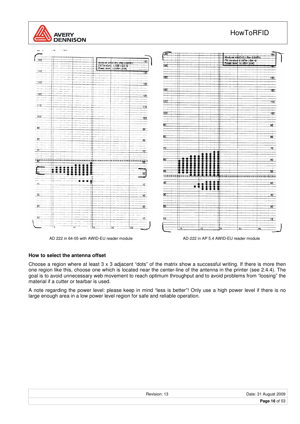 Howtorfid | Avery Dennison RFID User Manual | Page 16 / 53