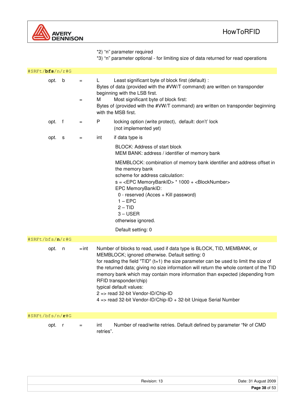 Howtorfid | Avery Dennison RFID User Manual | Page 38 / 53