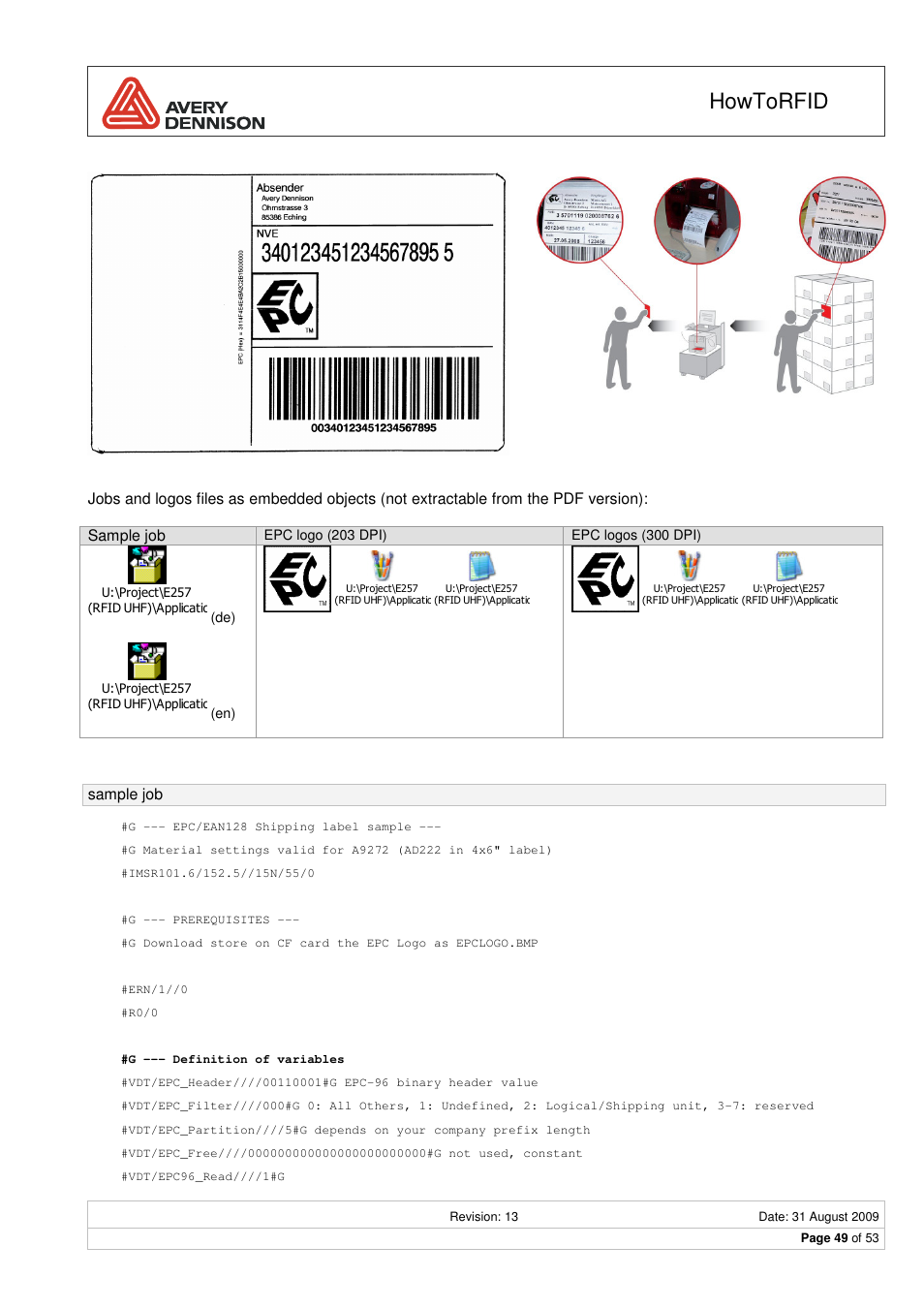 Howtorfid | Avery Dennison RFID User Manual | Page 49 / 53