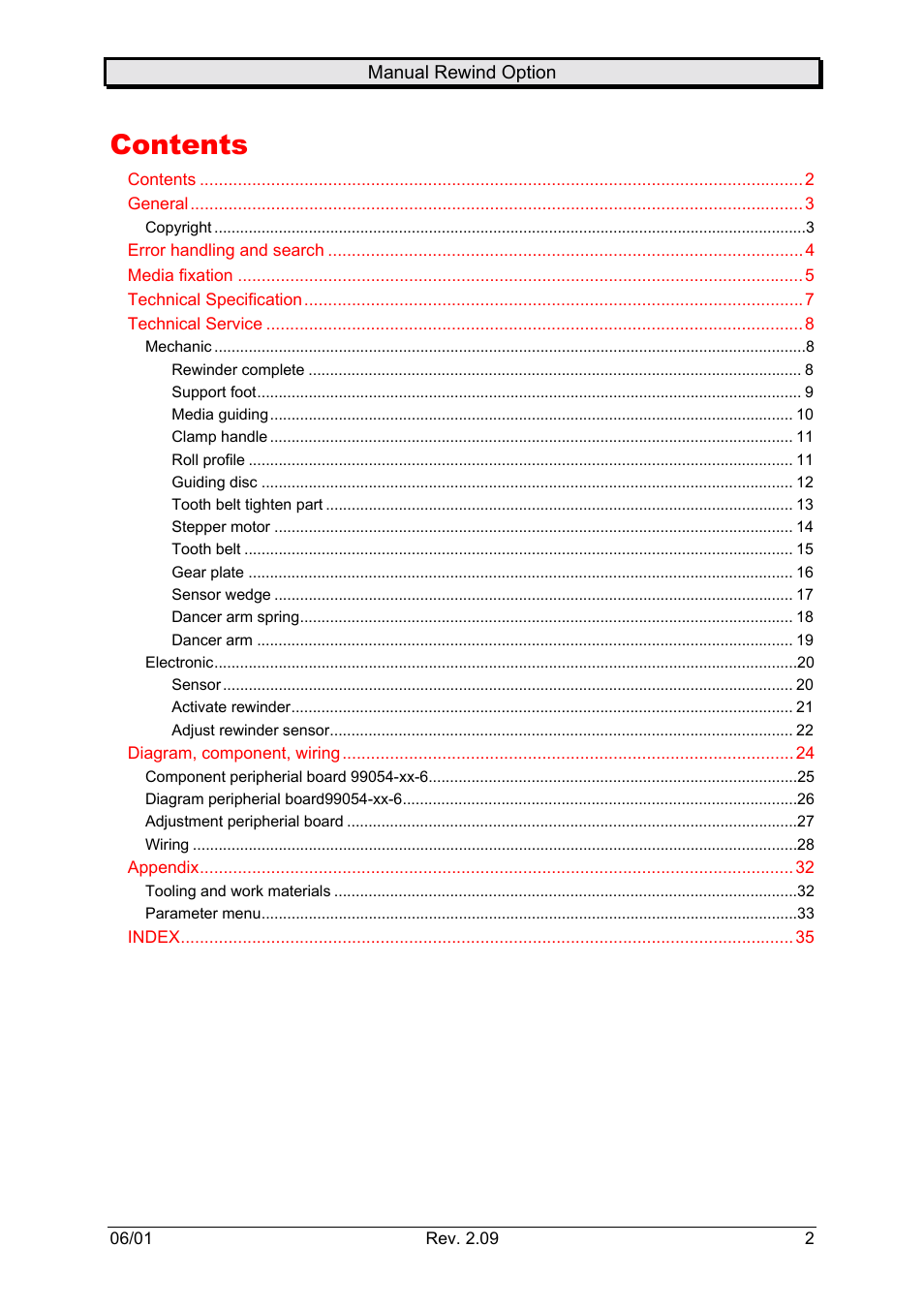 Avery Dennison Rewinder User Manual | Page 2 / 35