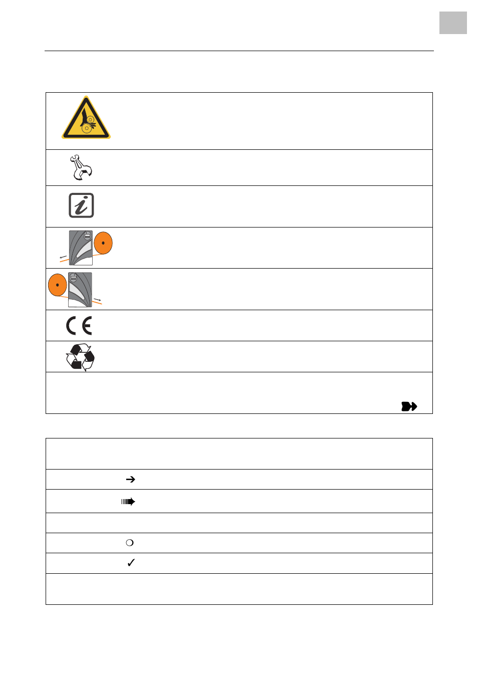 Symbols, Text appearance | Avery Dennison Rewinder 2000 User Manual | Page 10 / 16