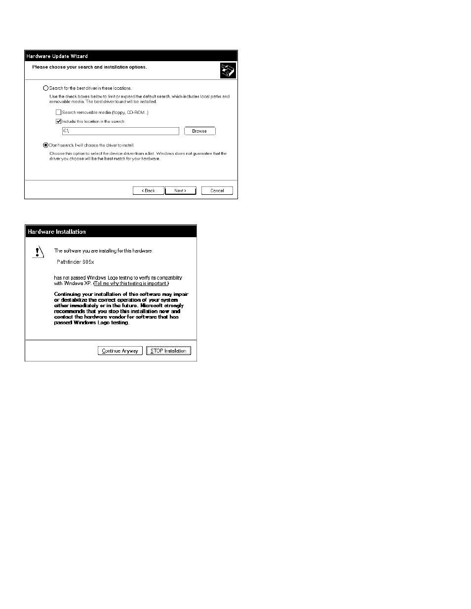 Avery Dennison Pathfinder 6057 USB Driver User Manual | Page 7 / 16