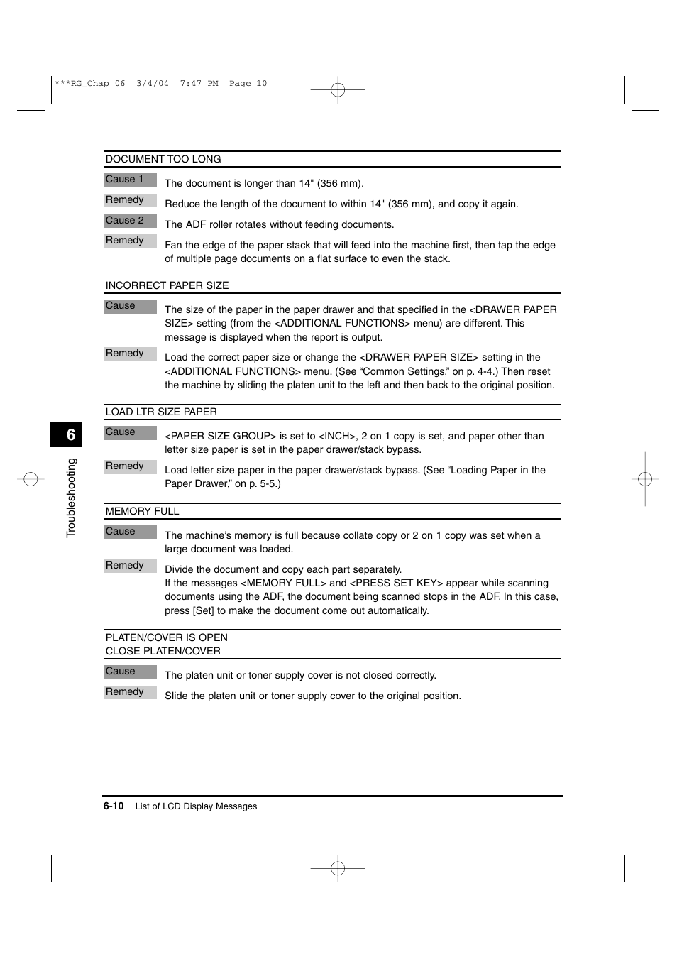 Canon IMAGERUNNER 1670F User Manual | Page 111 / 134