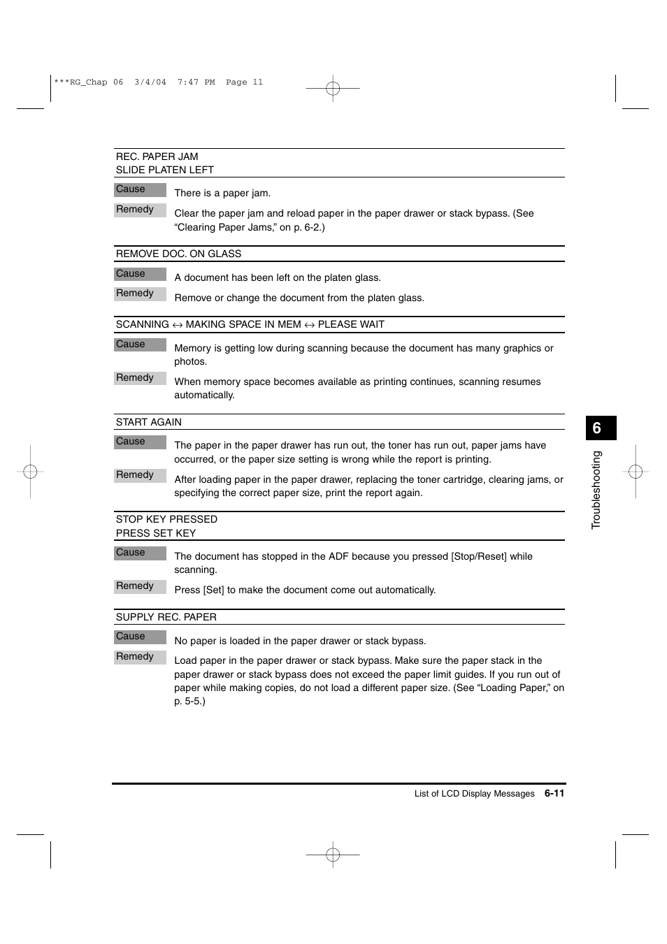 Canon IMAGERUNNER 1670F User Manual | Page 112 / 134