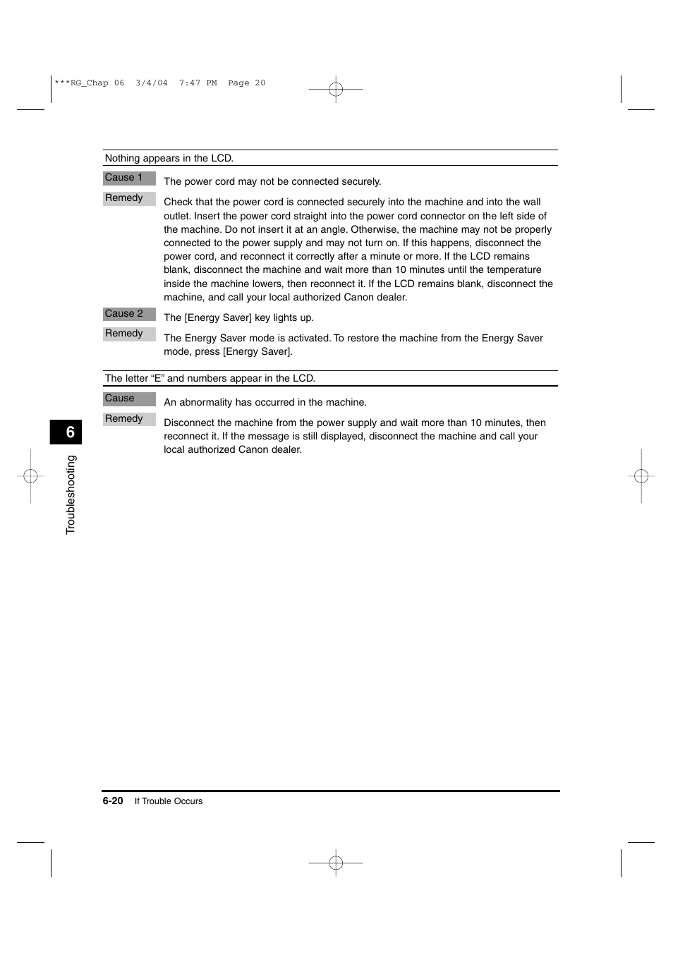 Canon IMAGERUNNER 1670F User Manual | Page 121 / 134