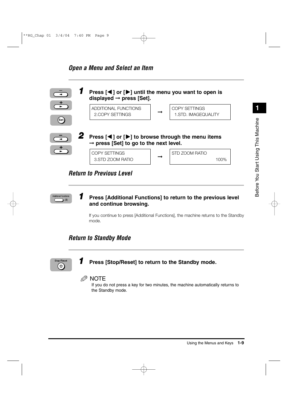 Canon IMAGERUNNER 1670F User Manual | Page 30 / 134