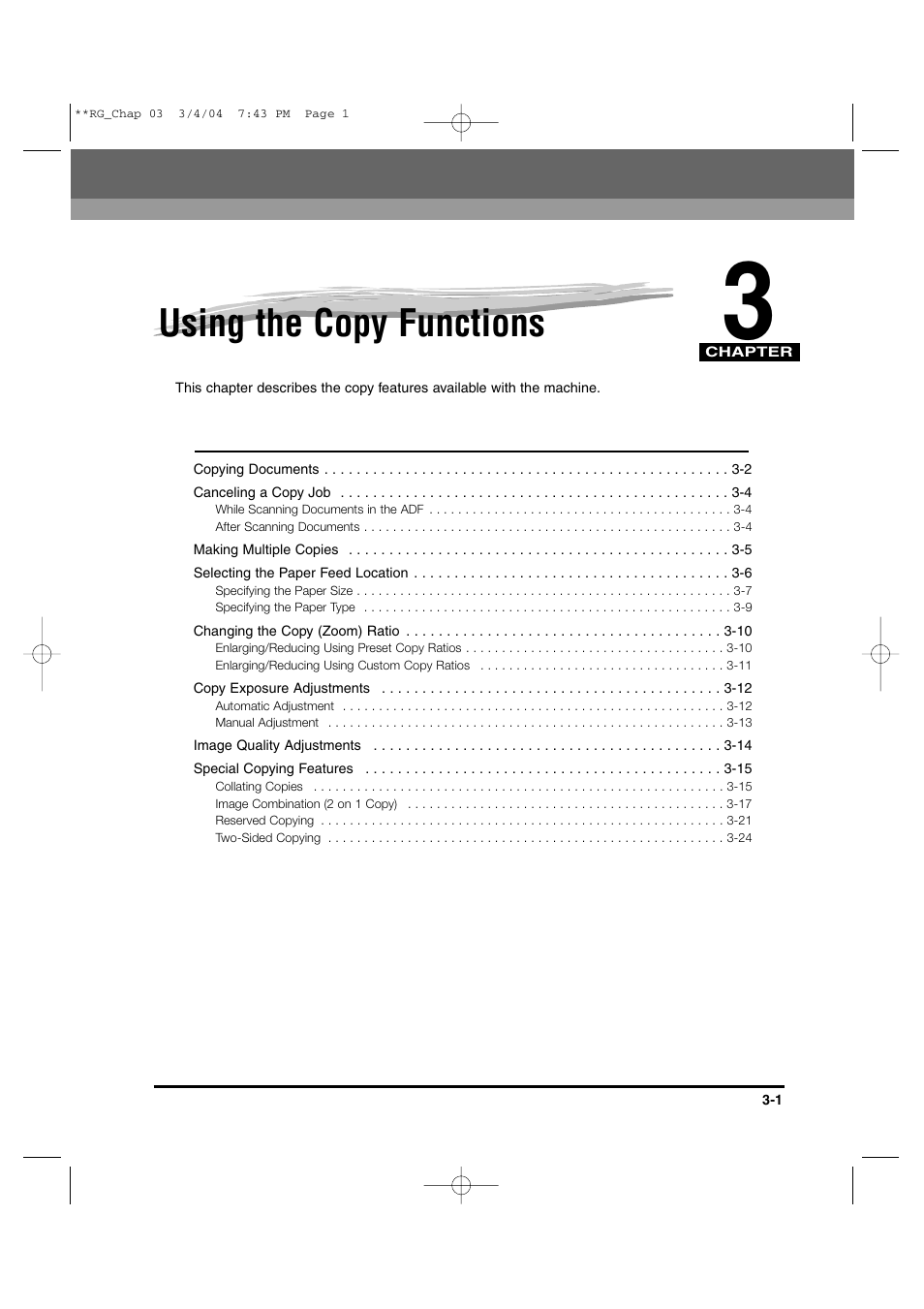 Using the copy functions | Canon IMAGERUNNER 1670F User Manual | Page 42 / 134