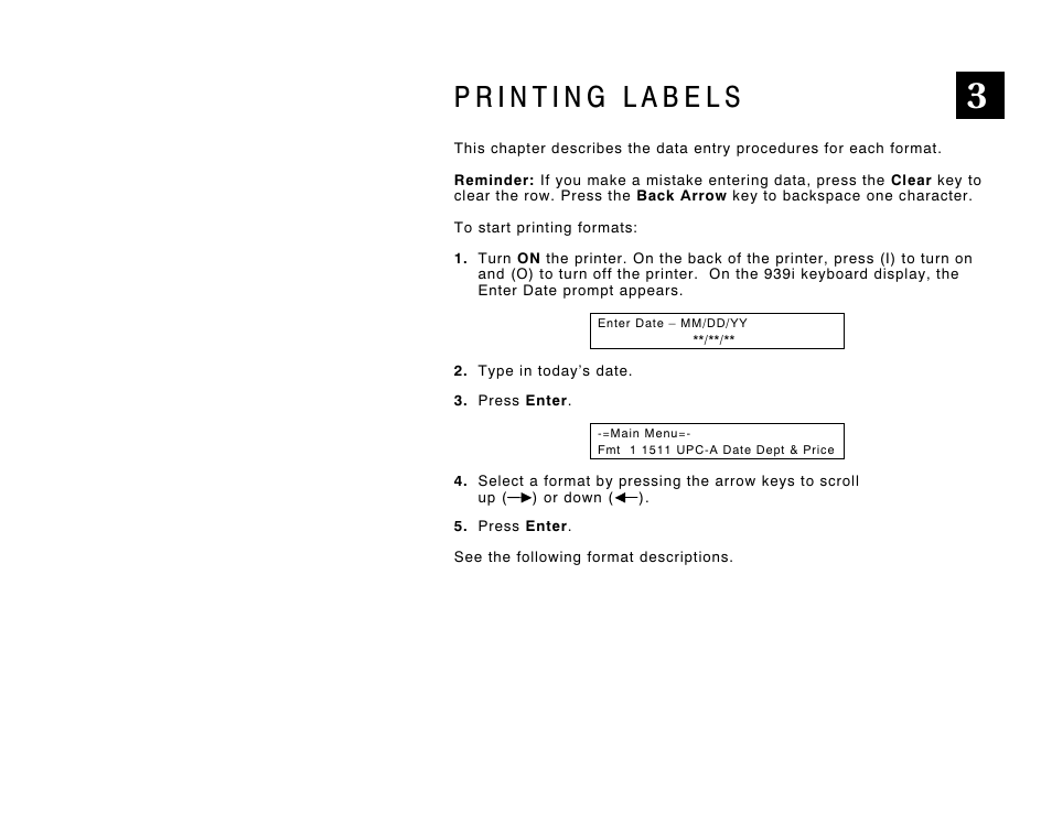 Avery Dennison Monarch 9416 XL Fixed Format User Manual | Page 15 / 30