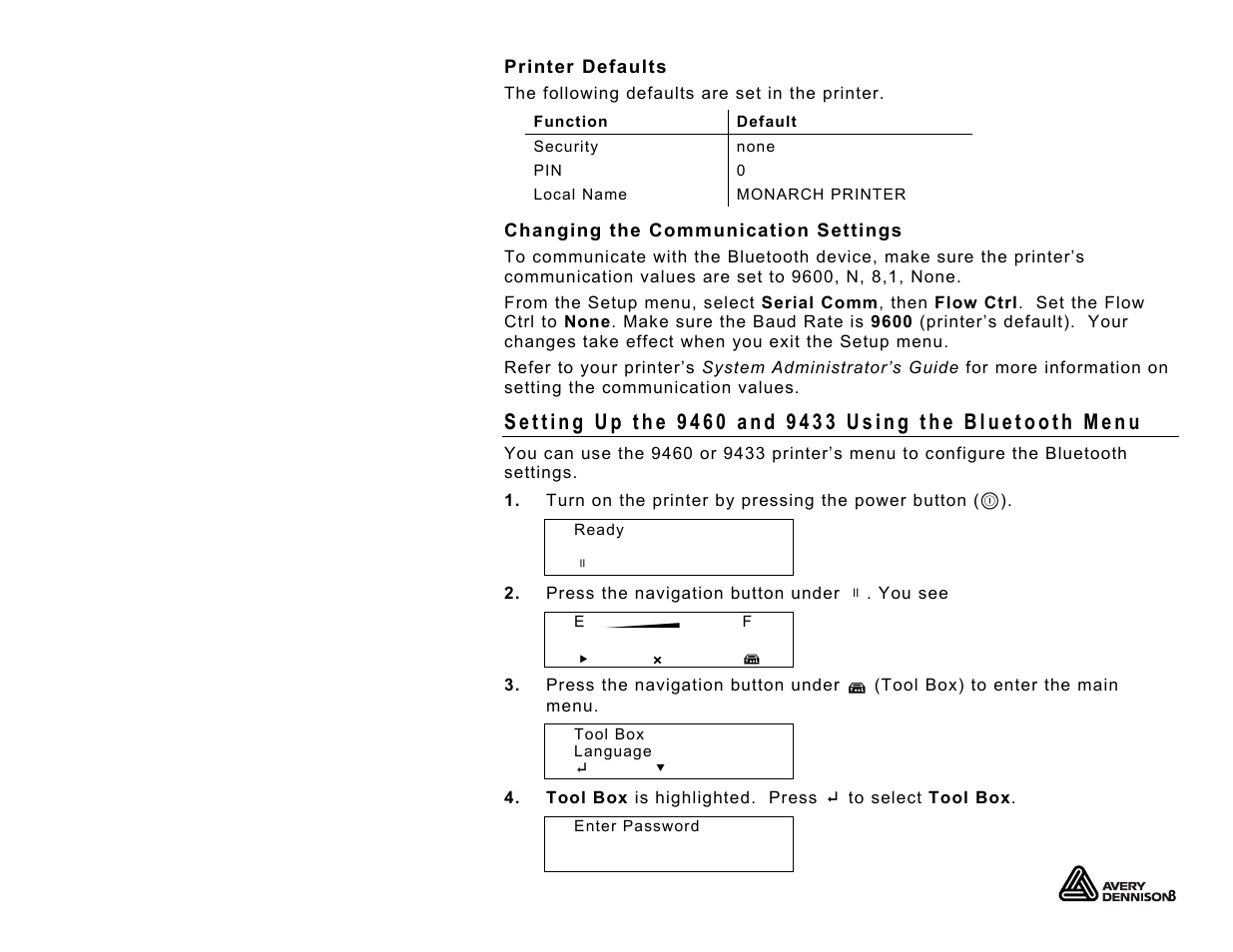 Avery Dennison Sierra Sport3 9433 Bluetooth User Manual | Page 3 / 12