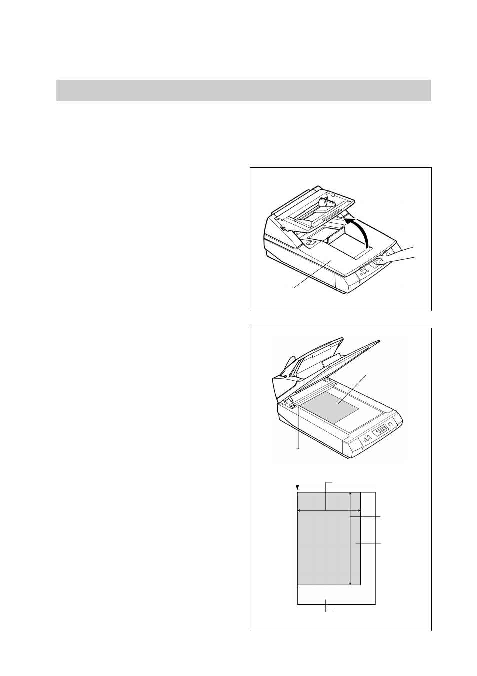 Using the flatbed to scan documents | Canon DR-4080U User Manual | Page 35 / 56