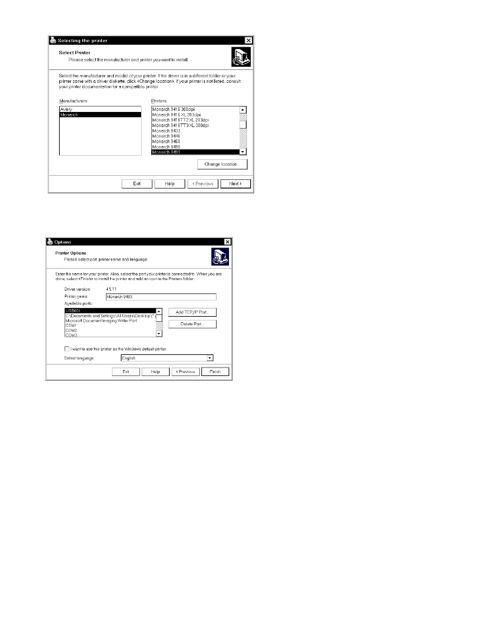 Avery Dennison Sierra Sport4 9493 USB User Manual | Page 2 / 2