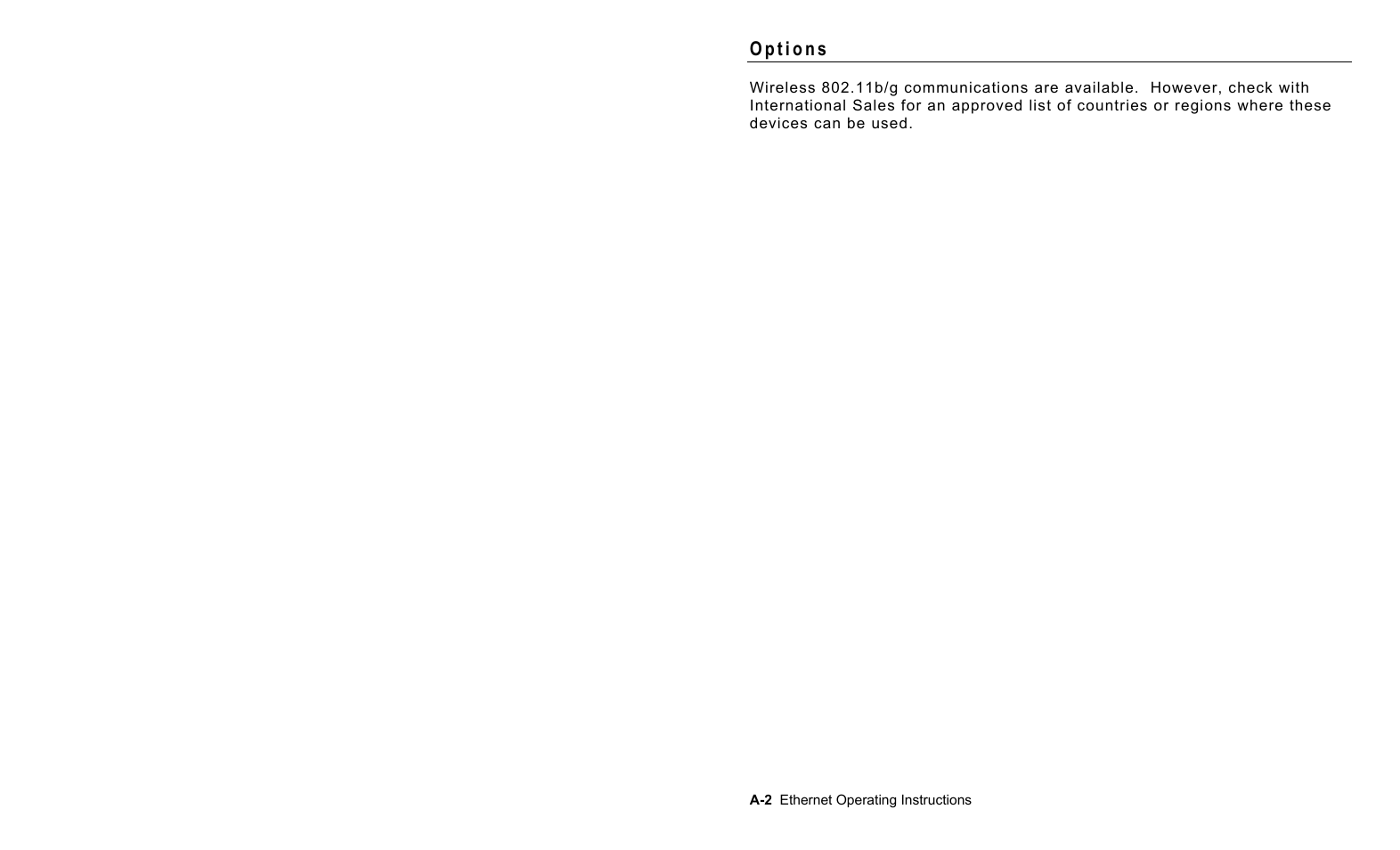 Options | Avery Dennison 7411 Print Server User Manual | Page 74 / 84