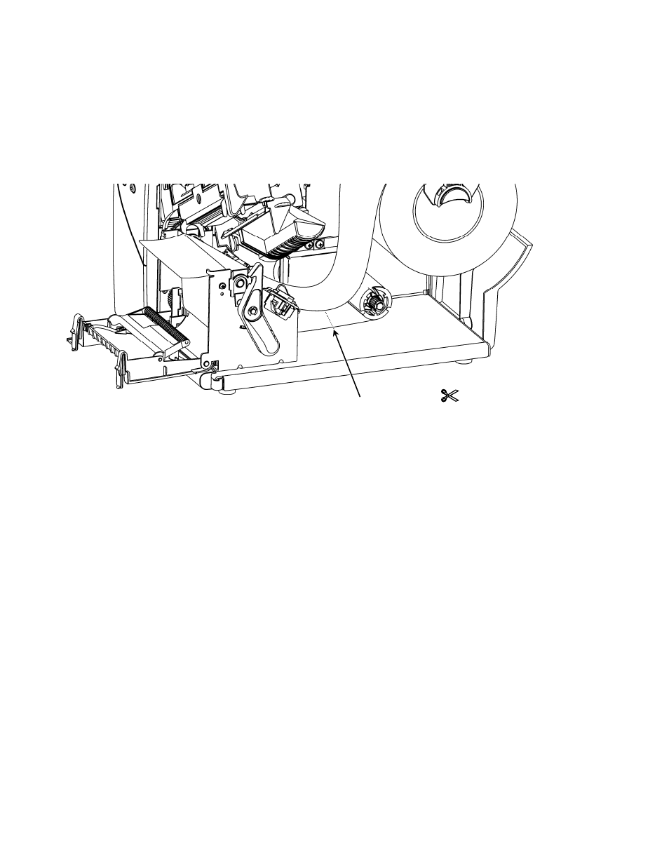 Removing a full liner take-up roll | Avery Dennison Monarch 9906 Internal Liner Take-Up User Manual | Page 3 / 3