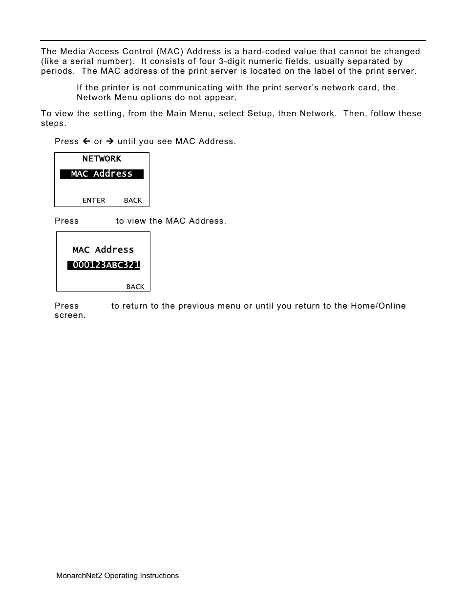 Avery Dennison Monarch 9906 MonarchNet2 User Manual | Page 12 / 72