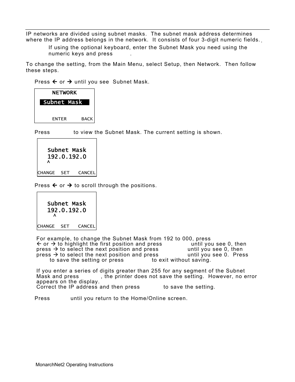 Avery Dennison Monarch 9906 MonarchNet2 User Manual | Page 14 / 72