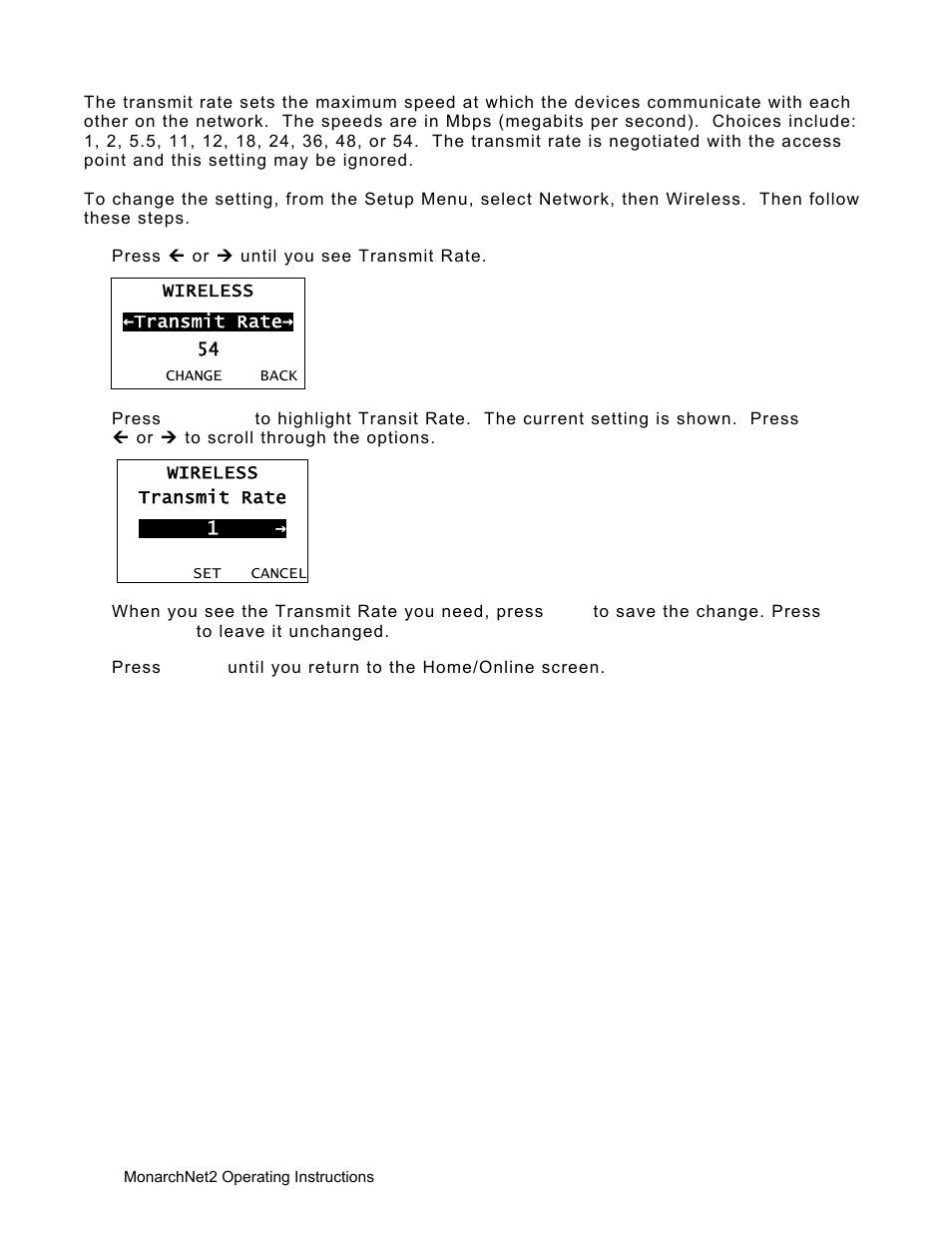 Avery Dennison Monarch 9906 MonarchNet2 User Manual | Page 22 / 72