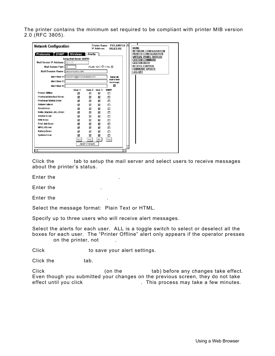 Avery Dennison Monarch 9906 MonarchNet2 User Manual | Page 39 / 72