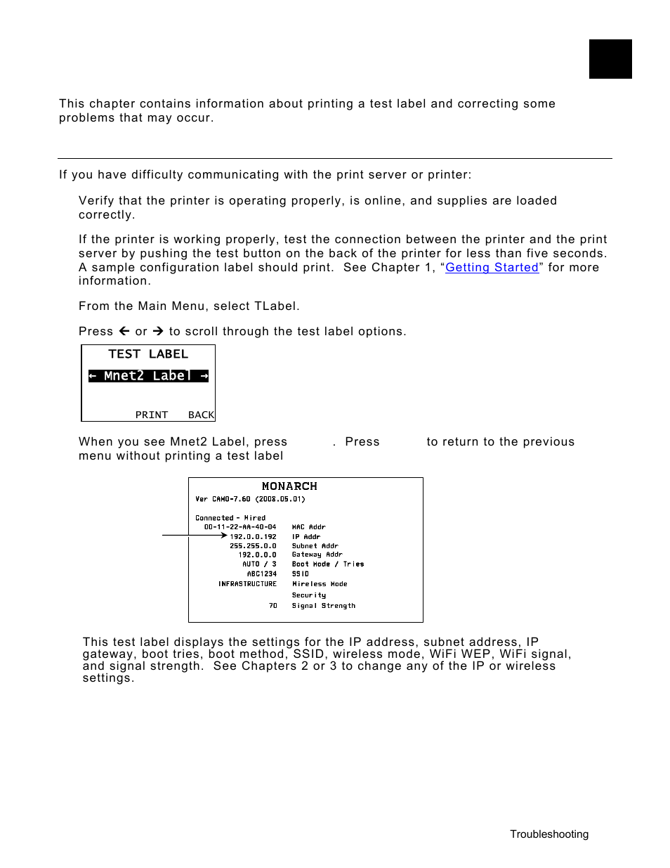 Avery Dennison Monarch 9906 MonarchNet2 User Manual | Page 57 / 72