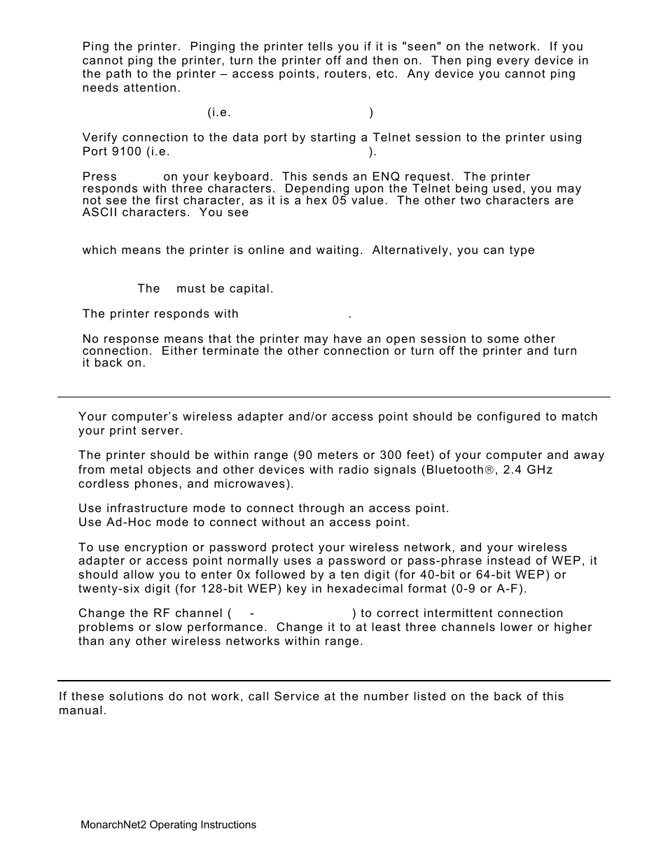 Avery Dennison Monarch 9906 MonarchNet2 User Manual | Page 60 / 72