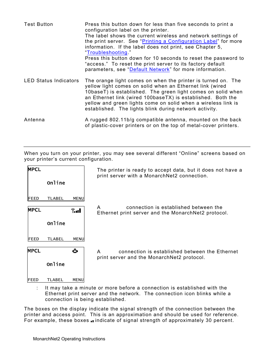 Avery Dennison Monarch 9906 MonarchNet2 User Manual | Page 8 / 72