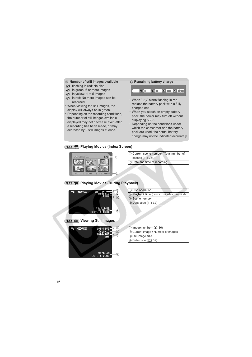 Canon DC100  EN User Manual | Page 16 / 84