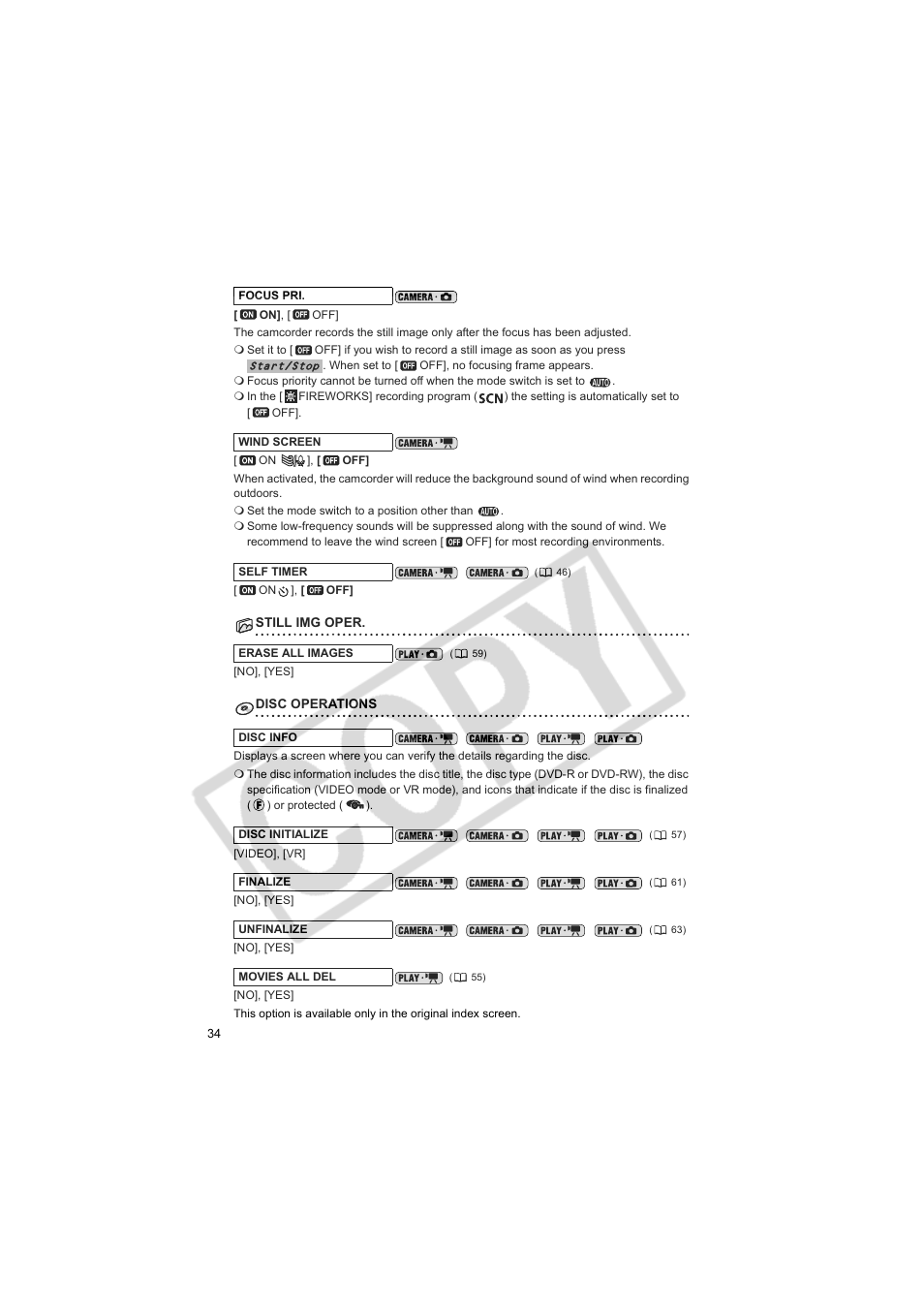 Canon DC100  EN User Manual | Page 34 / 84