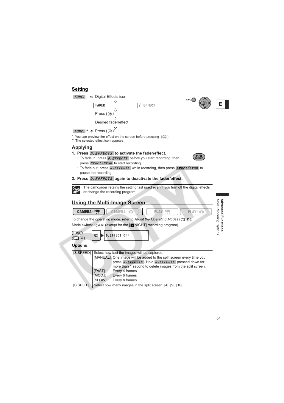 Using the multi-image screen | Canon DC100  EN User Manual | Page 51 / 84