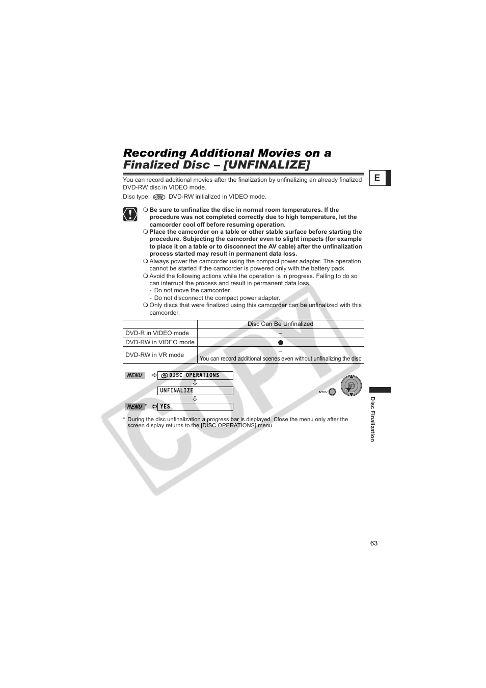 Canon DC100  EN User Manual | Page 63 / 84