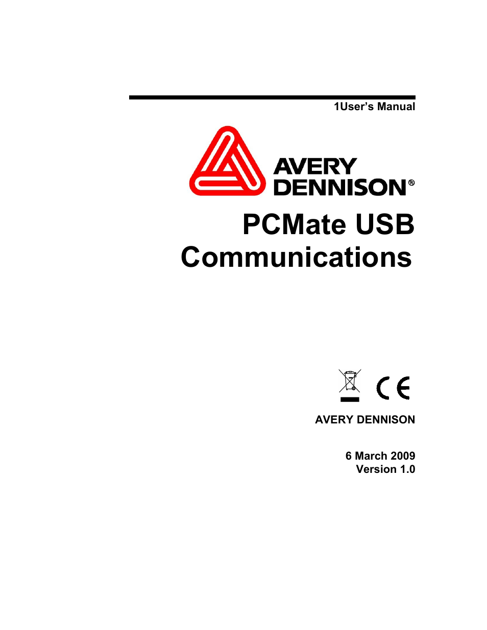 Avery Dennison SNAP USB Communications User Manual | 4 pages