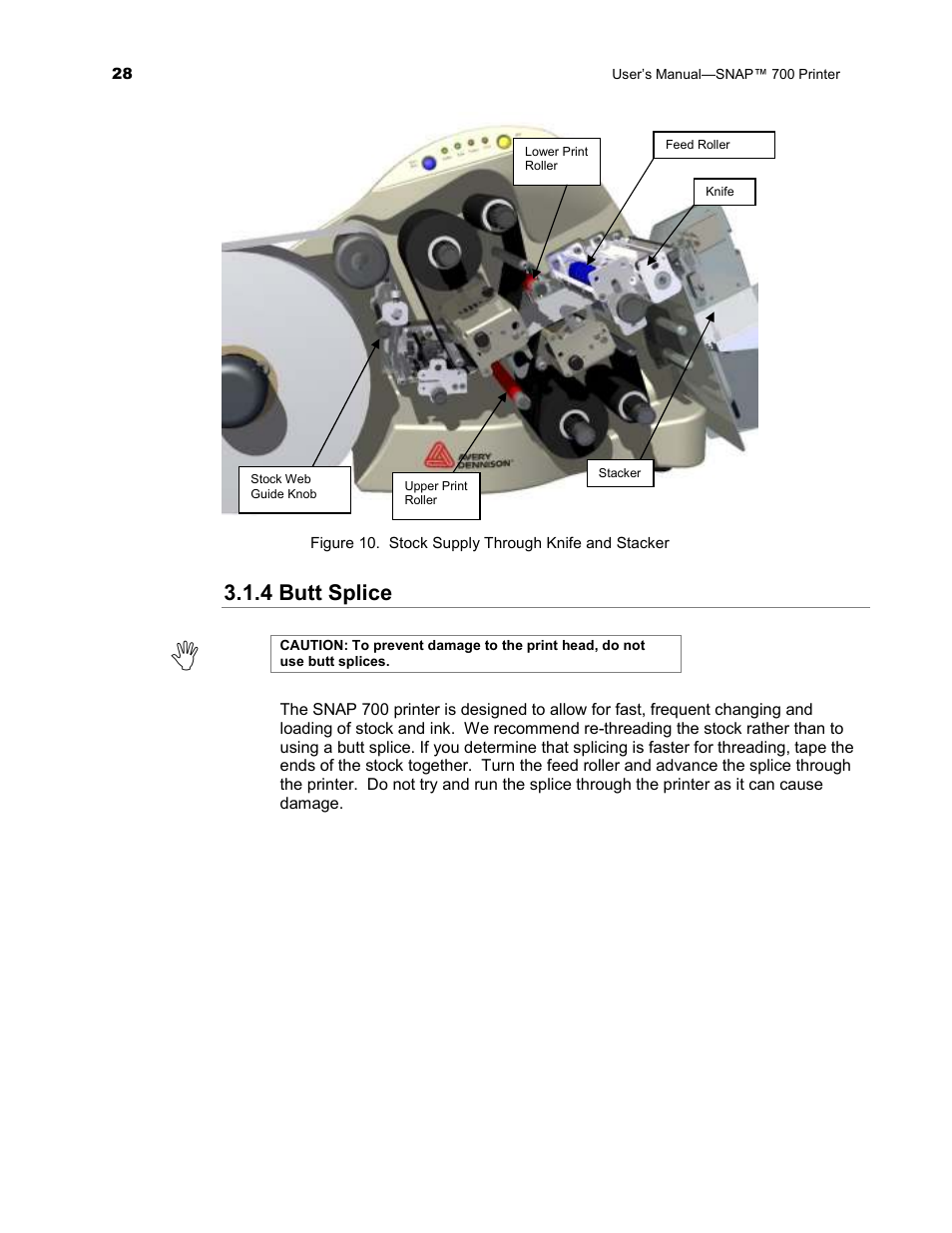 4 butt splice | Avery Dennison SNAP 700 User Manual | Page 28 / 153