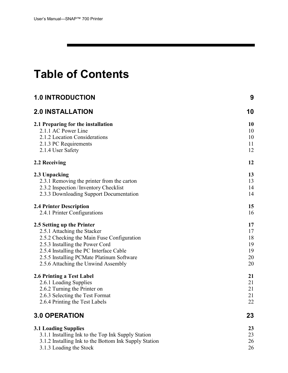 Avery Dennison SNAP 700 User Manual | Page 3 / 153