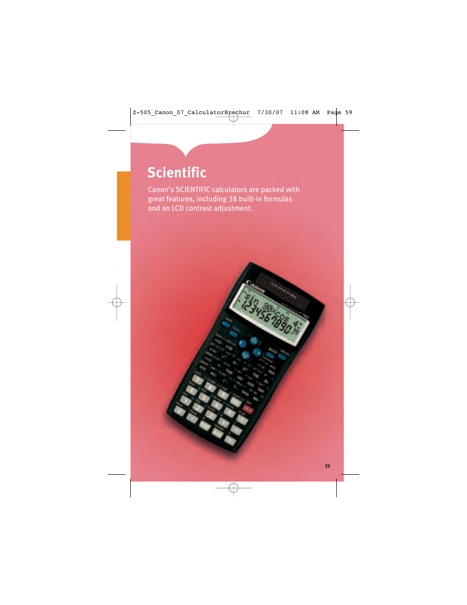 Scientific | Canon Z-505 User Manual | Page 38 / 66