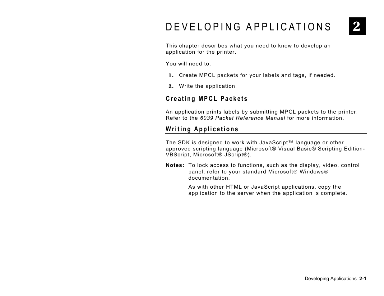 Avery Dennison Platinum 6039 JavaScript User Manual | Page 13 / 94